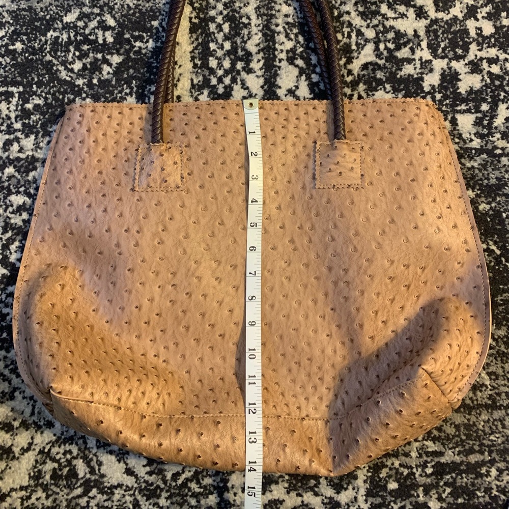 Faux Ostrich shoulder purse